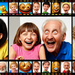Universal Laughter & Global Reach**
    A diverse group of individuals, including children, teenagers, adults, and seniors from various cultural backgrounds (including Slavic-looking people), are gathered around a screen, all laughing genuinely and looking delighted while watching the animated characters Larva (Red and Yellow). The scene should emphasize the universality of humor, transcending language barriers. Subtle visual cues like different traditional patterns or skin tones could be present without being stereotypical. The overall atmosphere is joyful, inclusive, and globally connected, implying that the humor is understood without words.

2.  **Prompt for