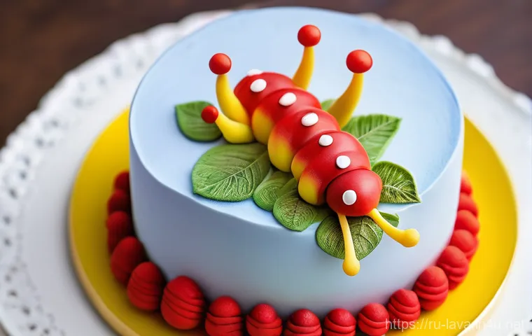 라바 팬아트 및 팬덤 문화 - **Prompt:** "A dynamic and imaginative illustration featuring Red and Yellow Larva as intergalactic ...