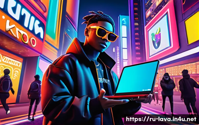 라바와 관련된 트렌드 분석 - A vibrant social media scene featuring the character Lava animated in a colorful, dynamic style, sur...