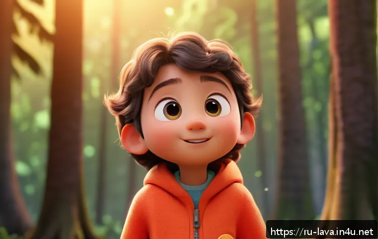 라바 캐릭터의 심리학적 매력 - A simple and sincere animated character named Lava, depicted with expressive facial gestures and war...